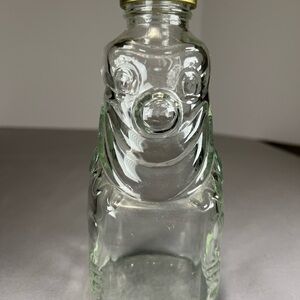Vtg.  Clown Glass Bank Beverage Syrup  1950's Camden, Ark. Grapette Products Co.